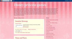 Desktop Screenshot of disneyprincessgames.blogspot.com