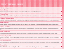 Tablet Screenshot of disneyprincessgames.blogspot.com