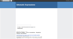 Desktop Screenshot of idiomaticexpressions4u.blogspot.com