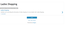 Tablet Screenshot of ladies-shopping.blogspot.com