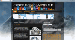 Desktop Screenshot of cristalegeodeminerale.blogspot.com