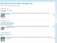 Tablet Screenshot of jeffraford-financedebtmanagement.blogspot.com