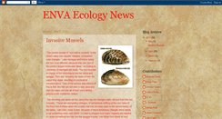 Desktop Screenshot of envaecologynews.blogspot.com