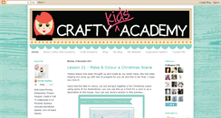 Desktop Screenshot of craftykidsacademy.blogspot.com