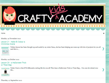 Tablet Screenshot of craftykidsacademy.blogspot.com