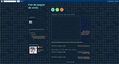 Desktop Screenshot of fandejuegosdesonic.blogspot.com