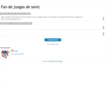 Tablet Screenshot of fandejuegosdesonic.blogspot.com