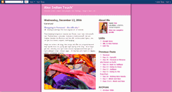 Desktop Screenshot of alexindiantouch.blogspot.com