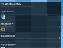 Tablet Screenshot of ldsphronistery.blogspot.com
