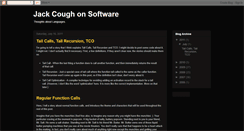Desktop Screenshot of jackcoughonsoftware.blogspot.com