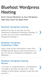 Mobile Screenshot of bluehostwordpresshosting.blogspot.com