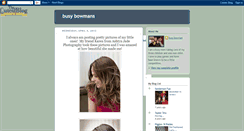Desktop Screenshot of busybowmans.blogspot.com
