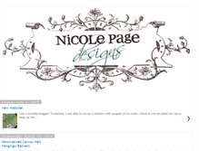 Tablet Screenshot of nicolepagedesigns.blogspot.com