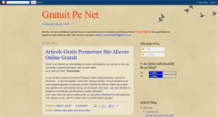 Desktop Screenshot of gratuit-pe-net.blogspot.com