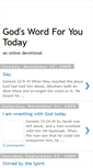 Mobile Screenshot of godswordforyoutoday.blogspot.com