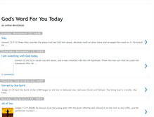 Tablet Screenshot of godswordforyoutoday.blogspot.com