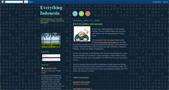 Desktop Screenshot of everythingindonesia.blogspot.com