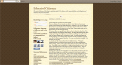 Desktop Screenshot of educatedcitizenry.blogspot.com