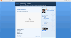 Desktop Screenshot of followingjustin.blogspot.com