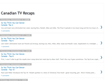 Tablet Screenshot of canadiantvrecaps.blogspot.com