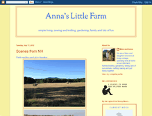 Tablet Screenshot of annaslittlefarm.blogspot.com