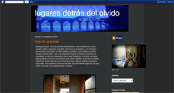Desktop Screenshot of lugaresdetrasdelolvido.blogspot.com