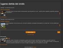 Tablet Screenshot of lugaresdetrasdelolvido.blogspot.com
