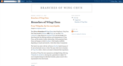 Desktop Screenshot of branchesofwingchun124.blogspot.com
