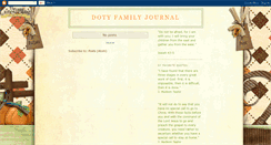 Desktop Screenshot of dotyfamilyjournal.blogspot.com