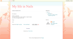 Desktop Screenshot of mylifeinnails.blogspot.com