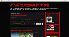 Desktop Screenshot of ifiwerepresidentofusa.blogspot.com
