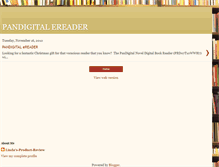 Tablet Screenshot of pandigital-e-reader.blogspot.com