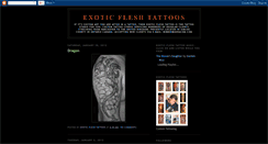 Desktop Screenshot of exoticfleshtattoos.blogspot.com