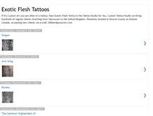 Tablet Screenshot of exoticfleshtattoos.blogspot.com