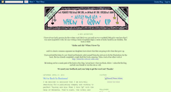 Desktop Screenshot of aisleyandalawhenigrowup.blogspot.com