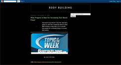 Desktop Screenshot of bodybuildingtricks.blogspot.com