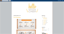 Desktop Screenshot of hellodesigncheer.blogspot.com