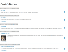 Tablet Screenshot of carriesburden.blogspot.com