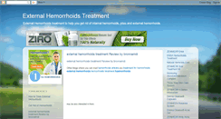 Desktop Screenshot of externalhemorrhoid.blogspot.com