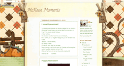 Desktop Screenshot of mckeonmoments.blogspot.com