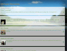 Tablet Screenshot of mckeonmoments.blogspot.com