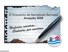 Tablet Screenshot of narradoresbarrialesarequito.blogspot.com