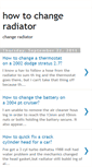 Mobile Screenshot of howtochangeradiator.blogspot.com