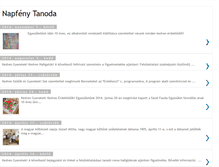 Tablet Screenshot of napfenytanoda.blogspot.com