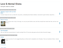 Tablet Screenshot of loveandmentalillness.blogspot.com