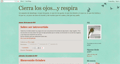 Desktop Screenshot of cierralosojosyrespira.blogspot.com