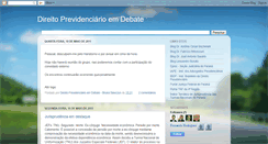 Desktop Screenshot of direitoprevidenciarioemdebate.blogspot.com