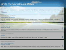 Tablet Screenshot of direitoprevidenciarioemdebate.blogspot.com