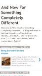 Mobile Screenshot of andnowforsomthingcompletelydifferent.blogspot.com