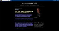 Desktop Screenshot of hilliergenealogy.blogspot.com